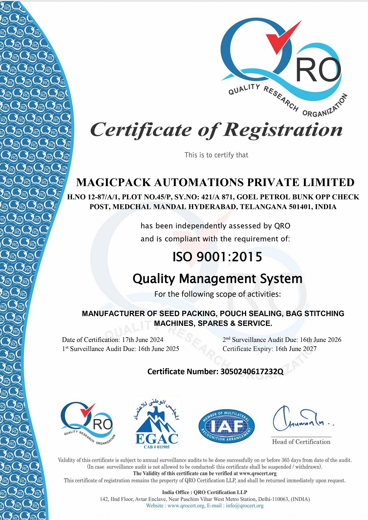 Accreditation Certificate